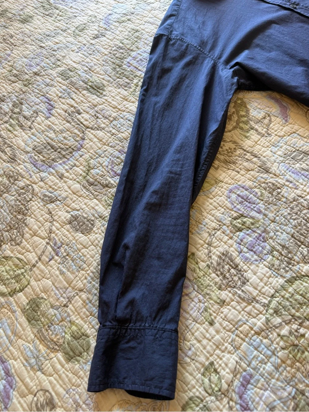 Dries Van Noten navy blue button up shirt - Picture 3 of 11